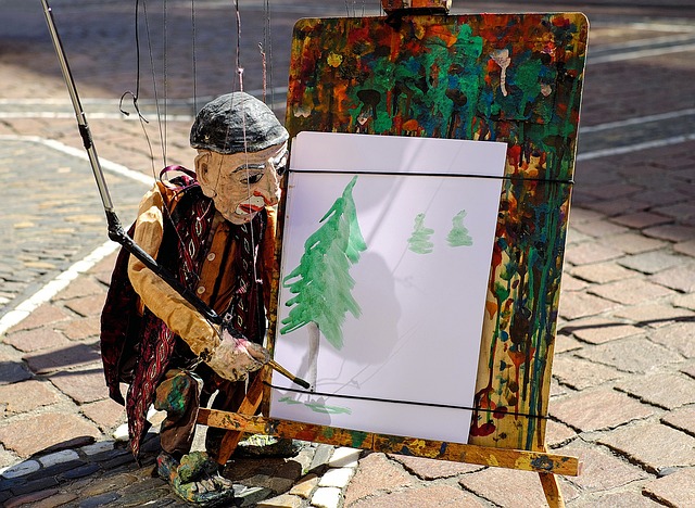 loutka malíře